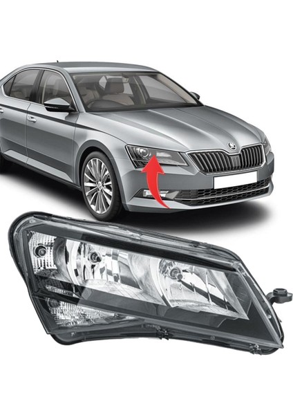Skoda Superb Sağ Far Halojen 2015-2019 3V1941016