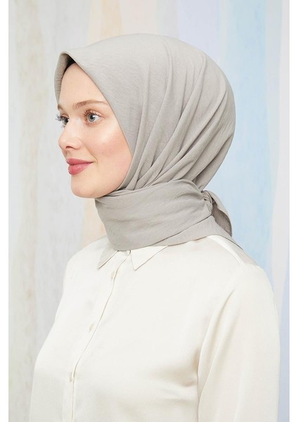 Koyu Taş Pamuk Cazz Kare Eşarp modelleri