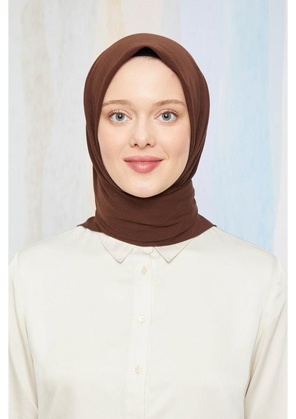 Kahverengi Pamuk Cazz Kare Eşarp fiyatları