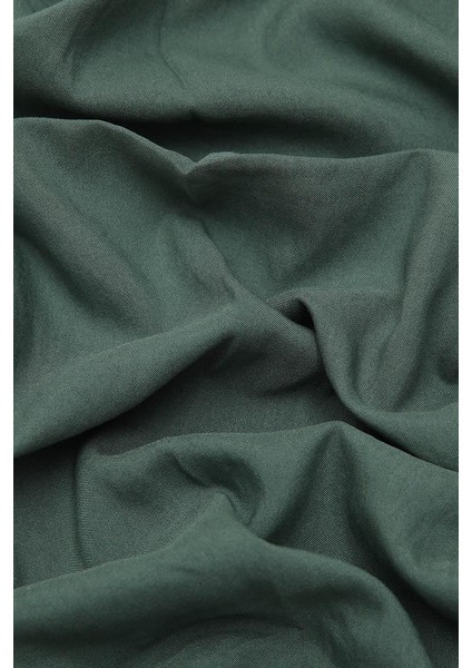 Koyu Yeşil Pamuk Cazz Kare Eşarp fırsatları