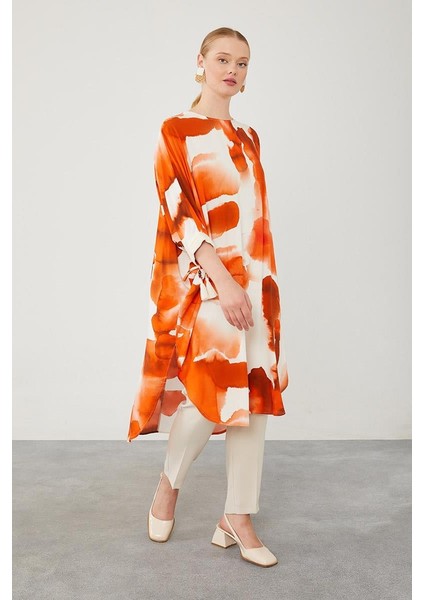 Oranj Batik Desen Tunik fiyatları