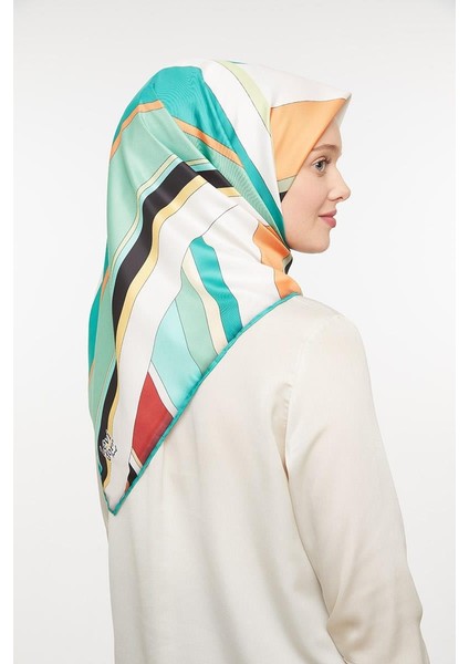 Yeşil Trend Twill Eşarp