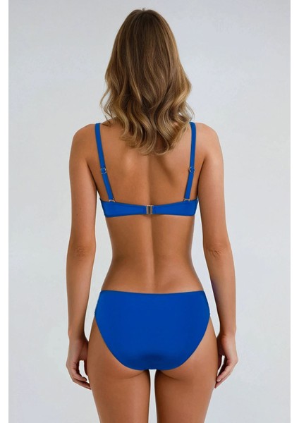 Verde Düz Renk Toparlayıcı Büstiyer Bikini Saks fiyatları