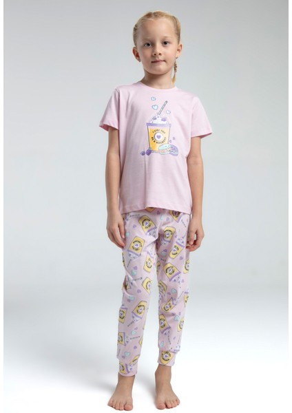 Kız Çocuk Komple Baskılı Pijama Takım