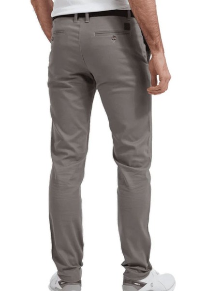 Dar Kesim Chino Performans Golf Pantolonu Mid Gri 90388