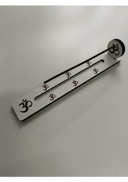 3 Adet Om Işareti Detaylı Ahşap Mdf Tütsülük – 24 cm | Meditasyon ve Yoga Uyumlu fırsatları