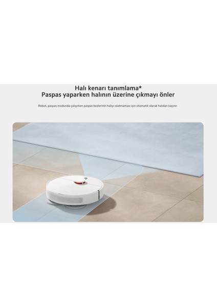 Lazer ve Lds Lıdar Tarama Çift Katmanlı Kompozit Paspas Ultra Güç Robot Süpürge Luciole Lambader