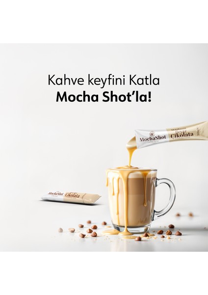 Mochashot Beyaz Çikolata Aromalı Tek Kullanımlık Kahve Şurubu 20 ml x 15 Adet