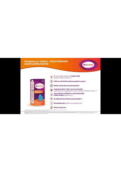 Mirabalance Probiyotik Damla 5 ml 2 Adet