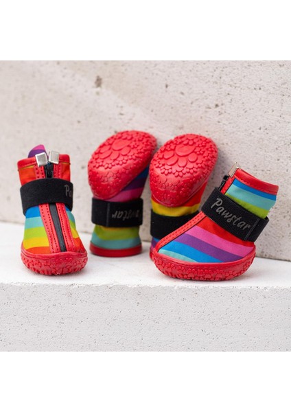 Peru Desenli Köpek Ayakkabısı-Köpek Patiği