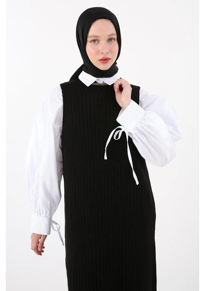 Fitilli Kolsuz Triko Elbise 24TW67003AL0