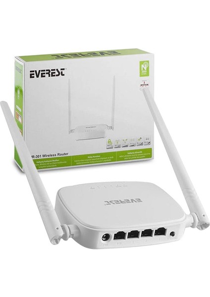 Everest EWR-301 300 Mbps Access Poınt+Repeater+ Kablosuz Router (4767) - ETC7753-5286