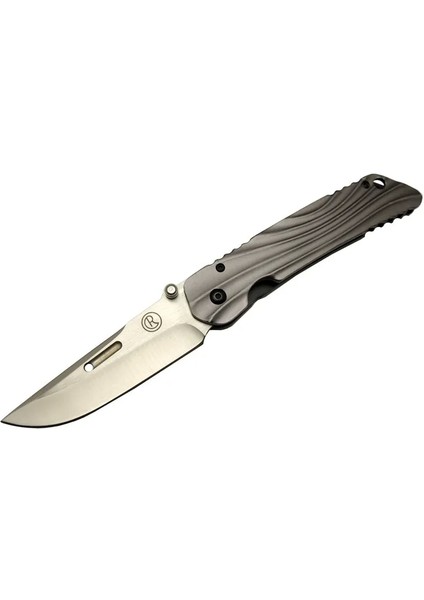 Umnumzaan T 50 Gri Kamp Çakı 225cm - Manuel Kemerlikli Oluklu - Etc8584-9714