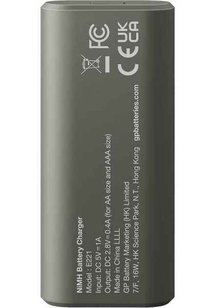 Gp Recyko E221 2 x 2600 Mah R6 Aa Pilli Pil Şarj Cihazı (GP-E221/270AHCER21-2GT - ETC3824-6966