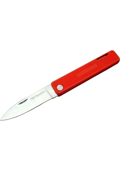 Remixon K200red Kamp / Bahçe Çakı Kırmızı 18 Cm - Manuel Plastik Sap - Etc6971-4293