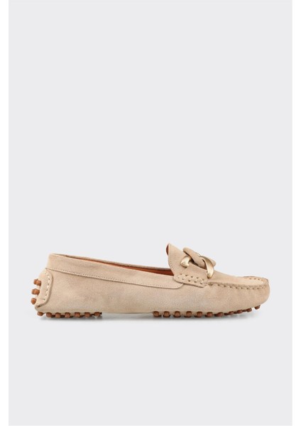 Taba Deri Kadın Günlük Ayakkabı