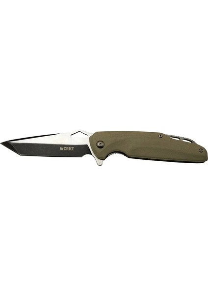 Crkt Predator 706 C Bej Kamp / Outdoor Çakı 21cm - Yarı Otomatik Kemerlikli Kutul - Etc9291-9680