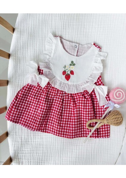Cherry Ekoseli Elbise