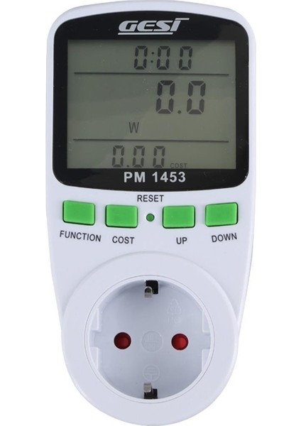 PM-1453 Dijital Wattmetre Enerji Sarfiyat Ölçer Tüketim Ölçer 220 Volt 16 Amper 3680 Watt Priz fiyatları