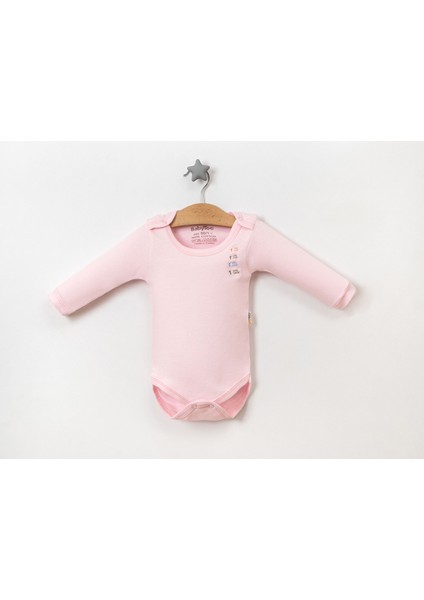 Miakids Bebek Uzun Kol Düz Renk Badi