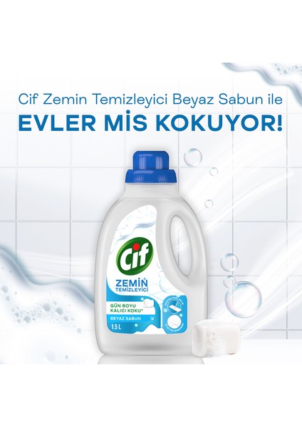 Zemin Temizleyici Beyaz Sabun 1500 ml X3