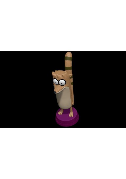 Sürekli Dizi Rigby Figür 15CM Dev Boy - Regular Show Rigby Figure 15CM