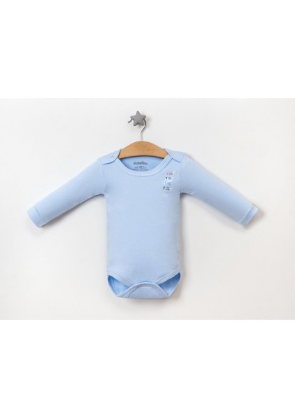 Miakids Bebek Uzun Kol Düz Renk Badi