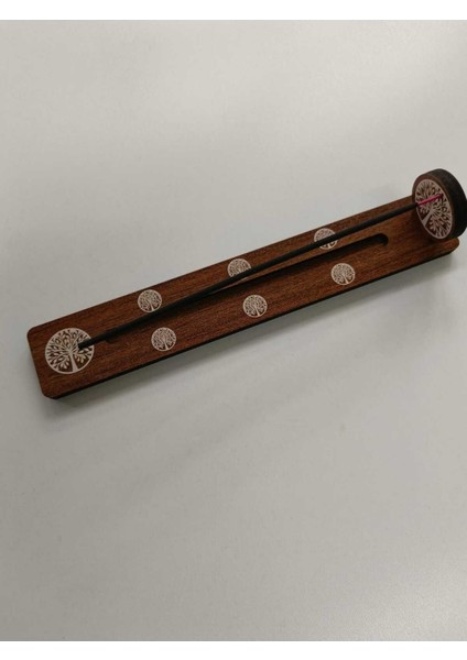 3 Adet Yaşam Ağacı Motifli Ahşap Mdf Tütsülük – 24 cm | Dekoratif ve Spiritüel Tasarım