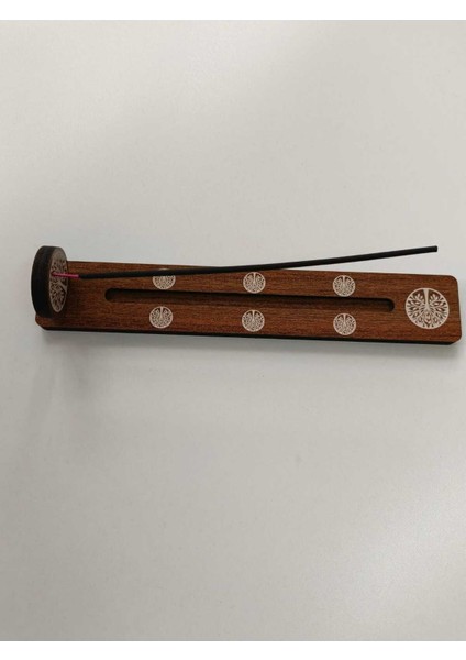 3 Adet Yaşam Ağacı Motifli Ahşap Mdf Tütsülük – 24 cm | Dekoratif ve Spiritüel Tasarım