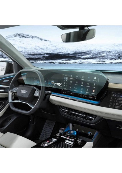 Audi Q6 Ekran Koruyucu Multimedya ve Dijital Gösterge Nano Parlak