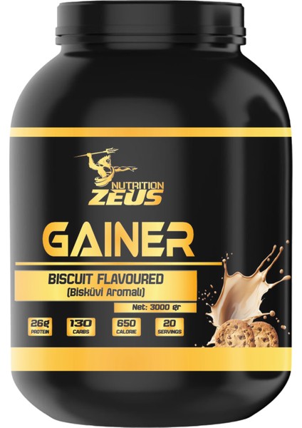 Gainfast 3000 gr Kurabiye Aromalı