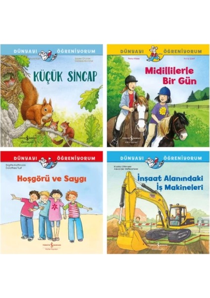 Dünyayı Öğreniyorum Küçük Sincap - Midillilerle Bir Gün - Hoşgörü ve Saygı - Inşaat Alanındaki Iş Makineleri (5 - 8 Yaş)