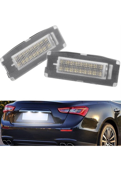 Araba LED Plaka Lambası 673001401 Maserati Ghibli M157 2014-2020 Araba Plaka Lambası (Yurt Dışından) fırsatları
