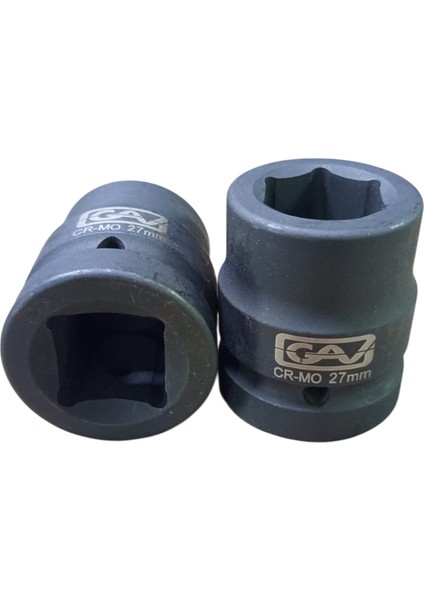 1'' 27MM Kısa Siyah Lokma (1 Adet)
