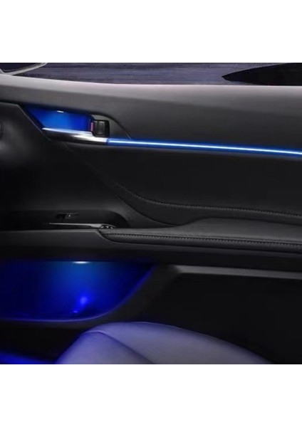 4 Adet Atmosfer Lambası Araba Iç 4 Kapı Saklama Kutusu LED Ortam Işığı Buz Mavisi Toyota Camry 2018-2022 Için (Yurt Dışından)