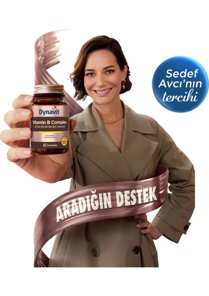Vitamin B Complex 50 Kapsül - B1-B2-B3-B5-B6-B12 Vitamini