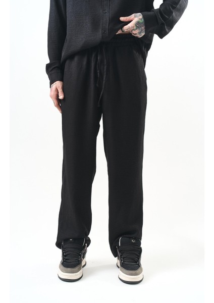 Erkek Sofia Baggy Pantolon Siyah