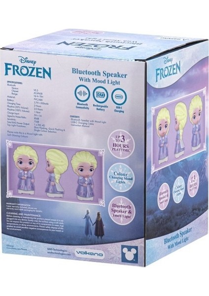 Disney Frozen Bluetooth Hoparlör Işıklı Hoparlör DY-50010-FR fırsatları