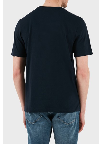 Pamuk Regular Fit Bisiklet Yaka Logolu T Shirt Erkek T Shirt MW0MW39149 Dw5