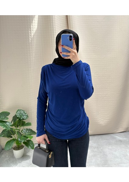 Omuz ve Bel Büzgü Detaylı Sandy Bluz modelleri