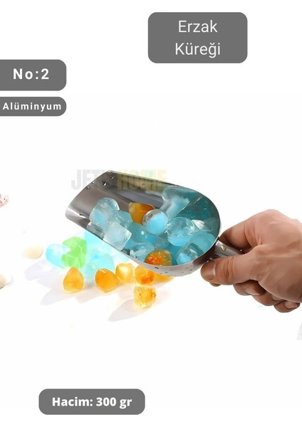 Erzak Küreği Alüminyum Bakliyat Küreği Un Küreği Kuruyemiş Küreği Hacim 300 gr No:2 21 cm fiyatları