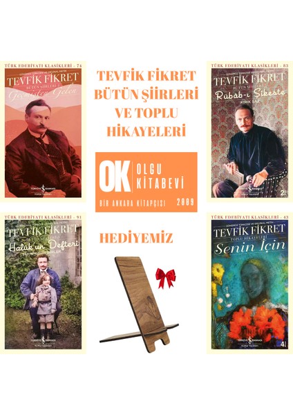 Tevfik Fikret 4 Kitap Set / Geçmişten Gelen - Rübâb-I Şikeste - Halûk’un Defteri - Senin Için