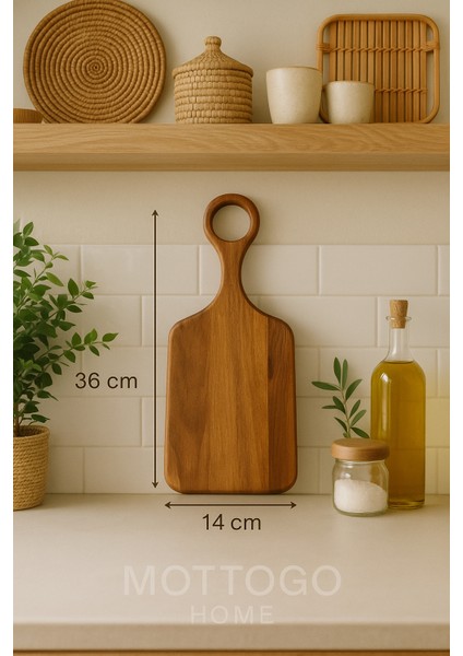 Akasya Kesme Tahtası & Sunum Tabağı – 32X14 cm