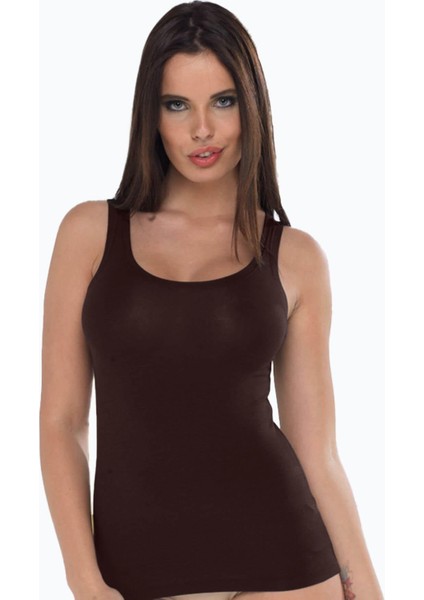 193 Kadın Modal Kalın Askılı & Ince Kenarlı Atlet