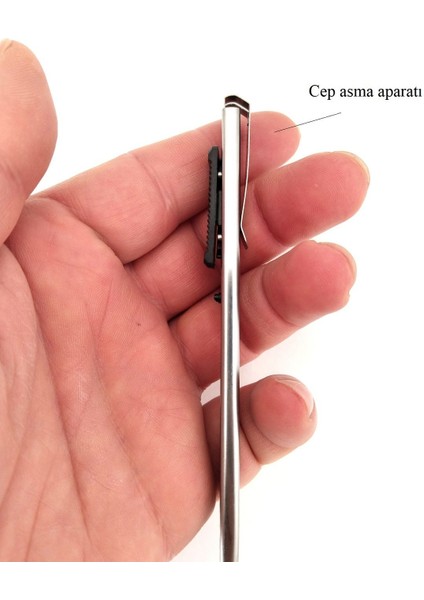 Dar Metal Paslanmaz Maket Bıçağı, Kaliteli ve Ergonomik Yapı 9mm