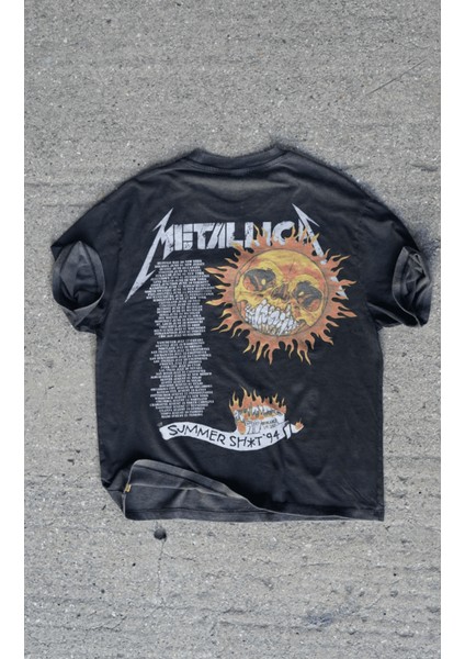 Metallica Summer Tour 94 Oversize T-Shirt modelleri