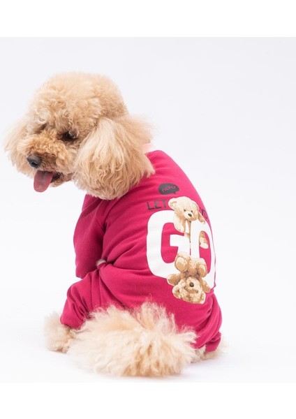Go Teddy Küçük Irk Köpek Penye Tulum Pijama