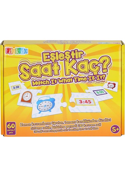 EDU-1016 Eşleştir Saat Kaç -Chiva