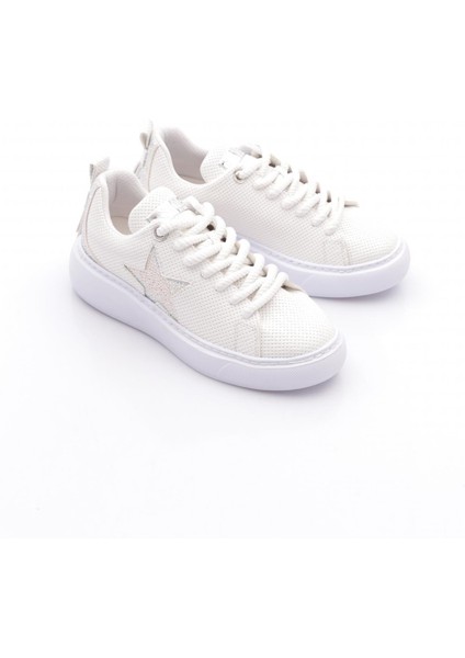 B1004 Kadin Silver Taşli Baskili Sneakers Ayakkabi fiyatları