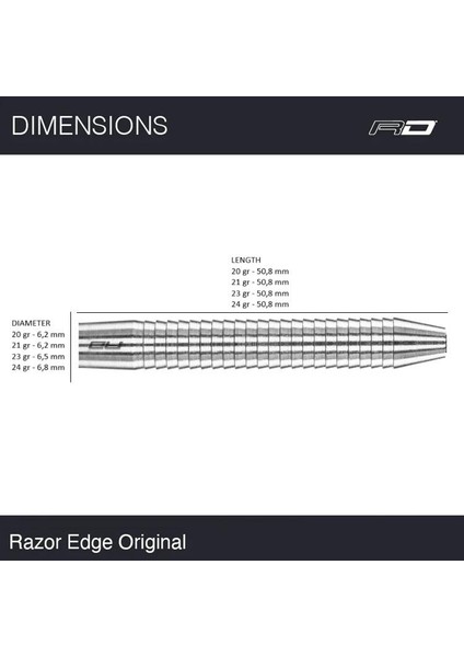 Razor Edge Original % 85 Tungsten Çelik Uçlu Dart Oku modelleri